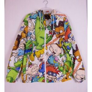 Nickelodeon Members Only Rugrats Reptar Allover Windbreaker XL Retro 90s